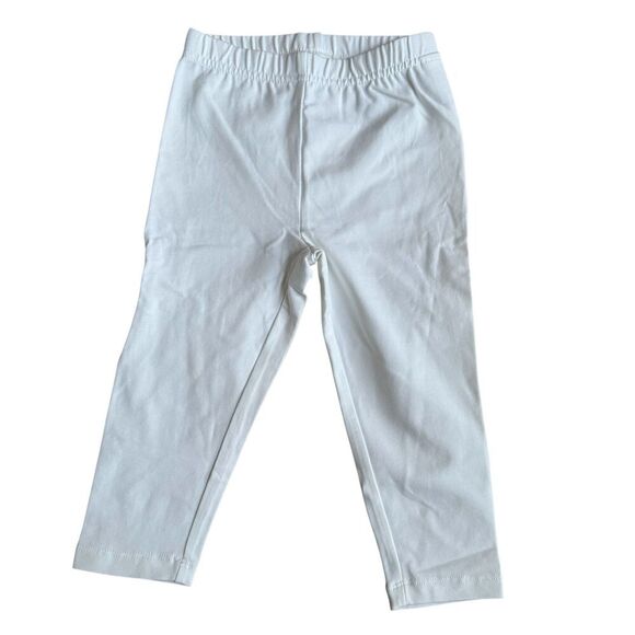 Land’s End White Cropped Leggings Toddler Girl Size XS 4-5 NWOT - Picture 1 of 4